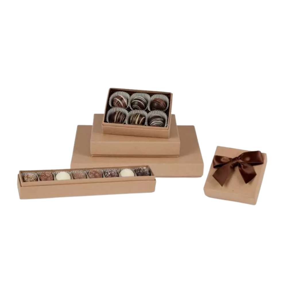 Kraft Rigid Set Up Candy Boxes