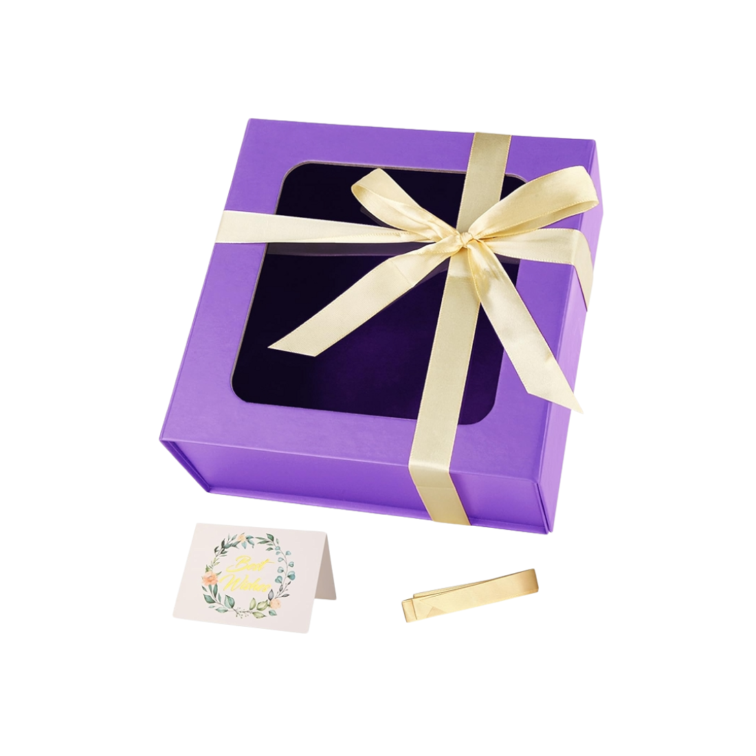 Purple Scent Boxes with Ribbon Closure