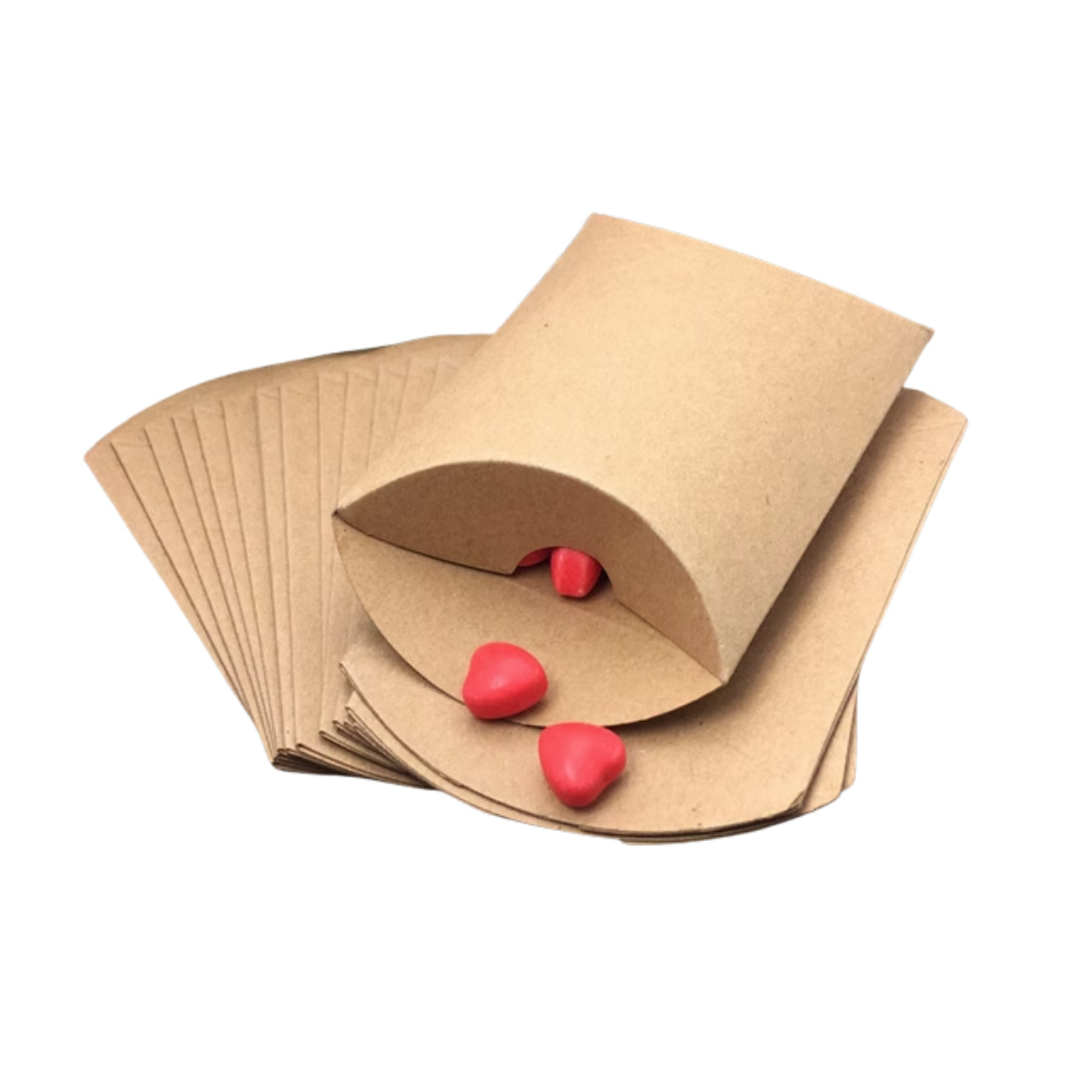 Kraft Paper Pillow Style Boxes Wholesale