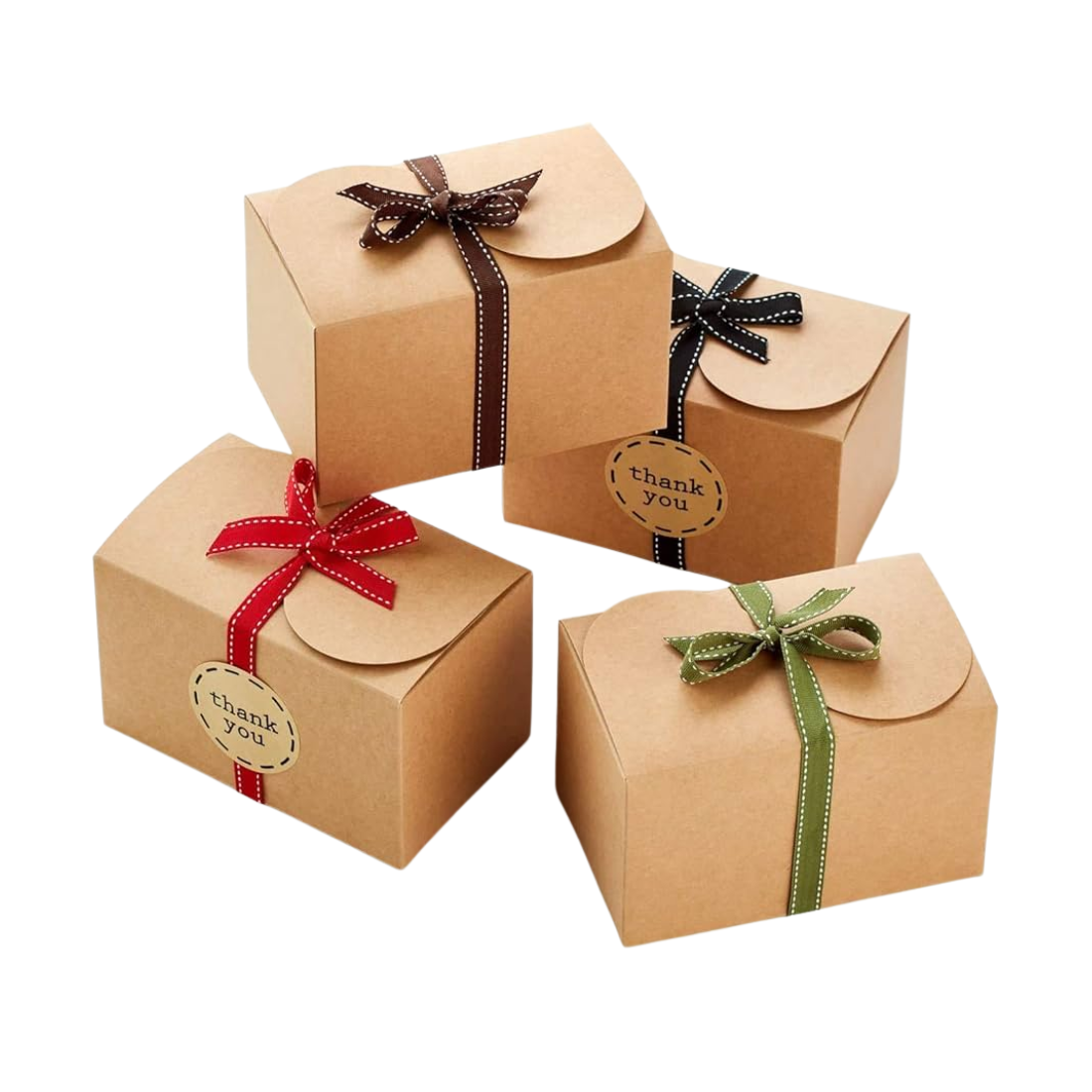 Kraft Paper Candy Cookie Gift Boxes Packaging