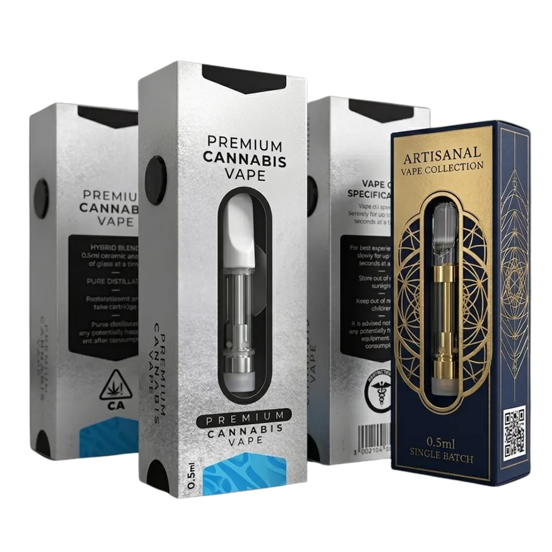 Custom 0.5ml Vape Cart Boxes