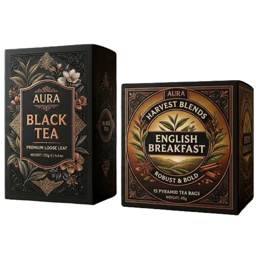 Custom Black Tea Boxes