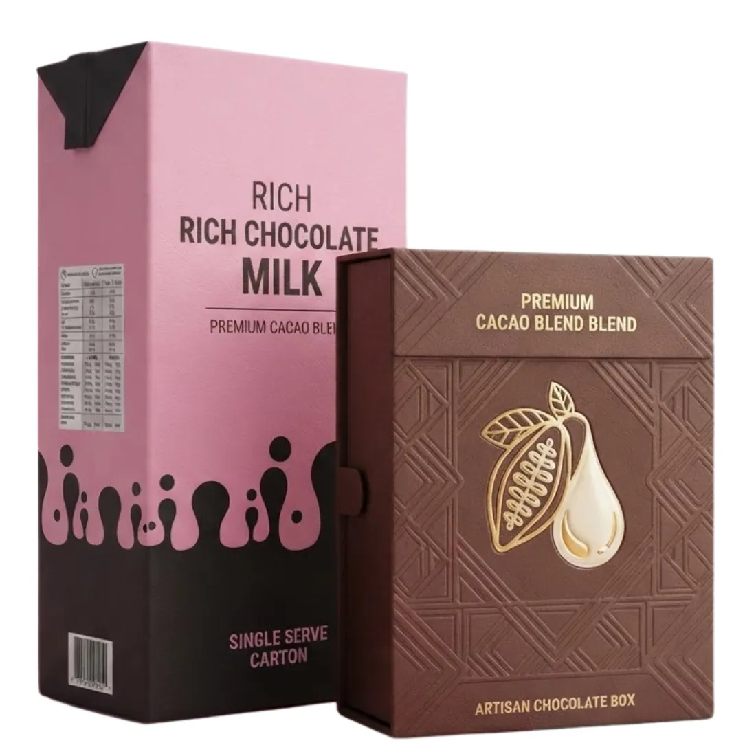 Custom Chocolate Milk Packaging Boxes