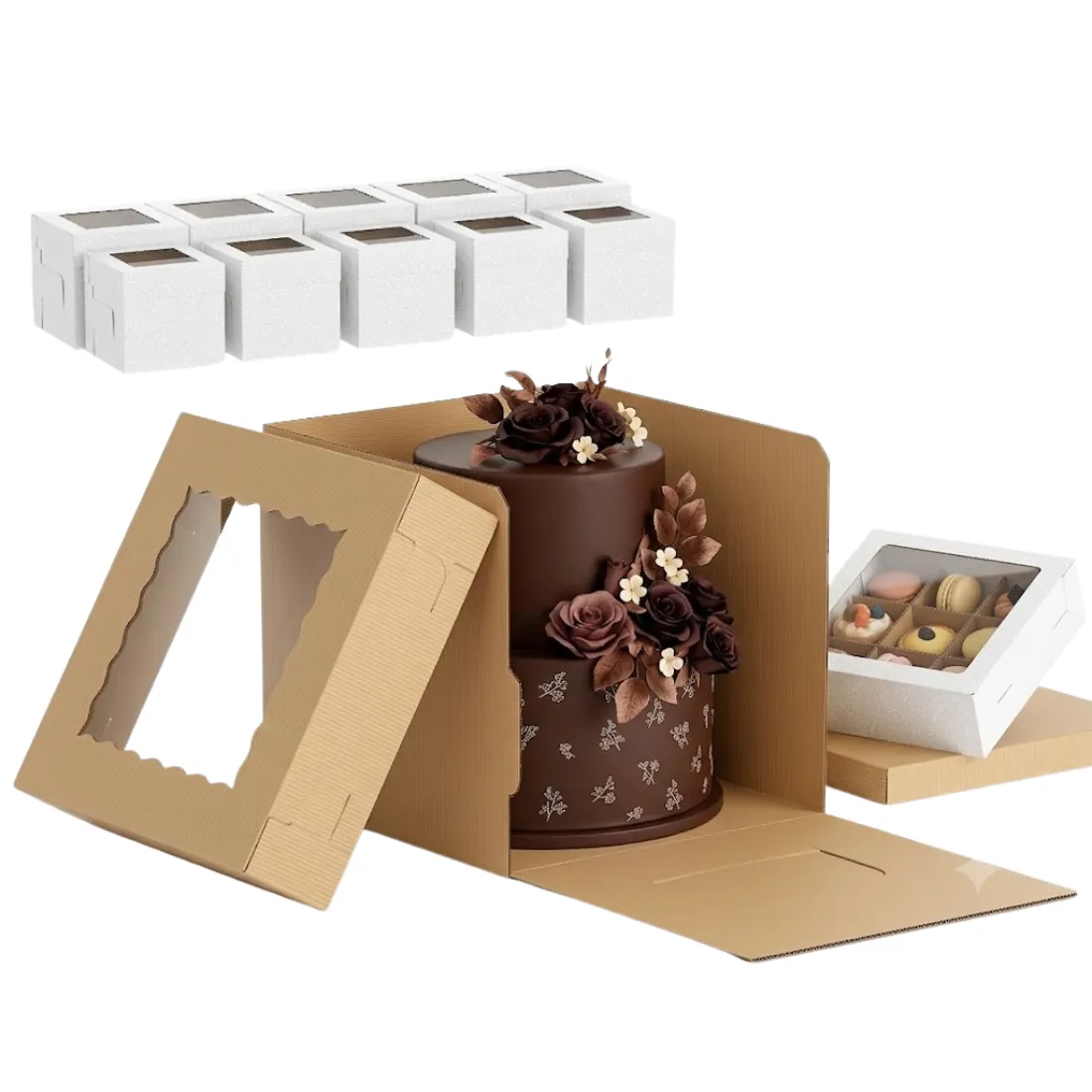 Custom Corrugated Cake Boxes