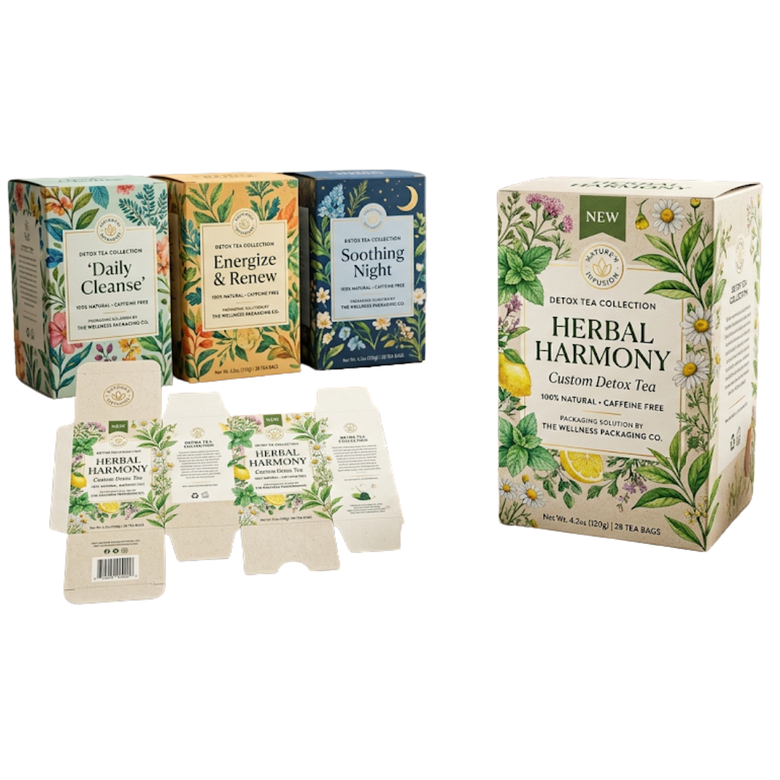 Custom Detox Tea Boxes