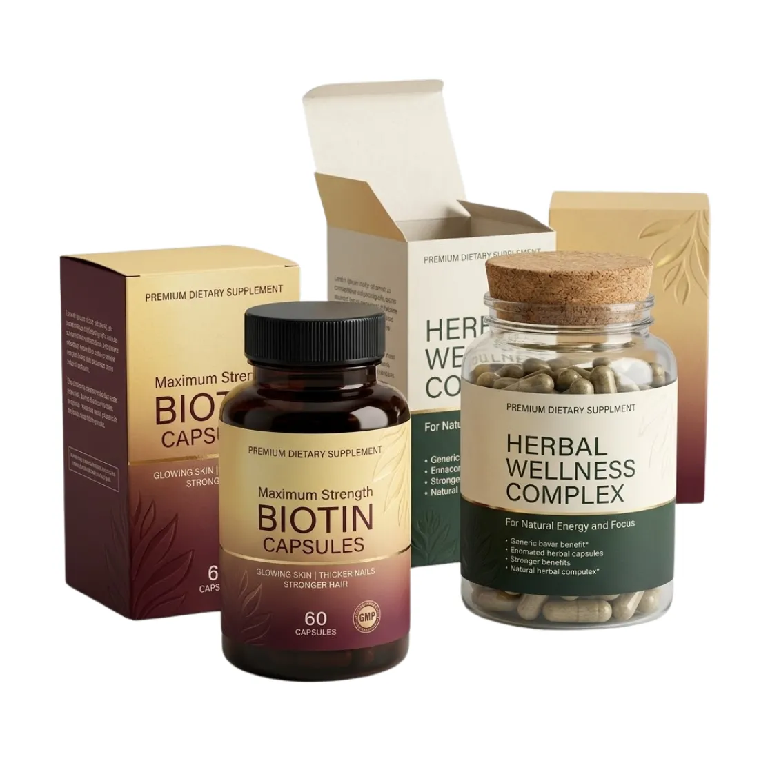 Custom Dietary Supplement Packaging