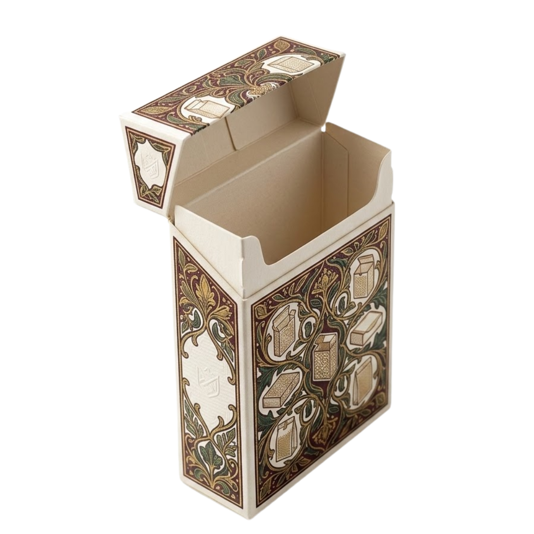 Custom Empty Paper Flip Top Cigarette Boxes