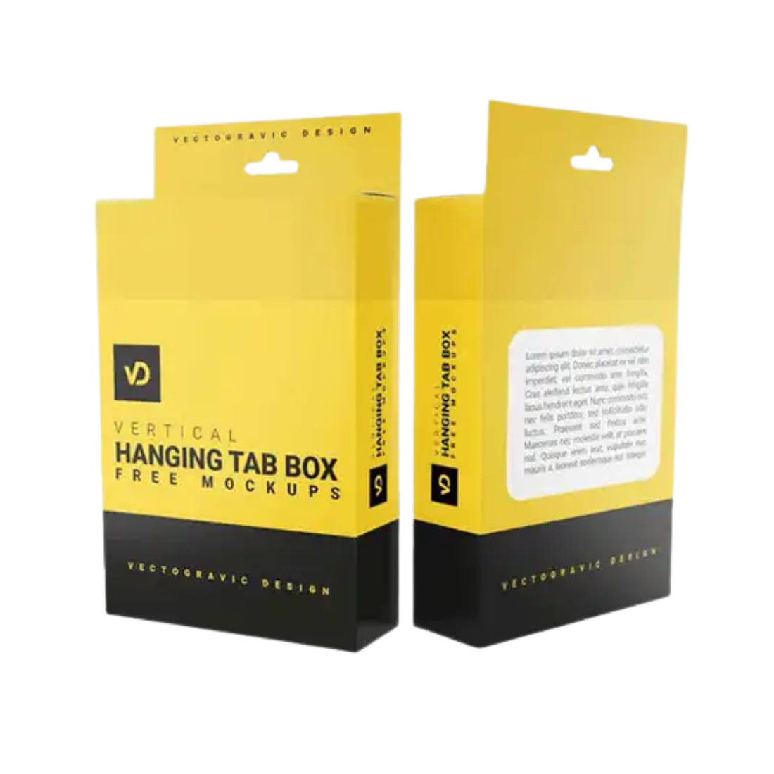Custom Hang Tab Boxes