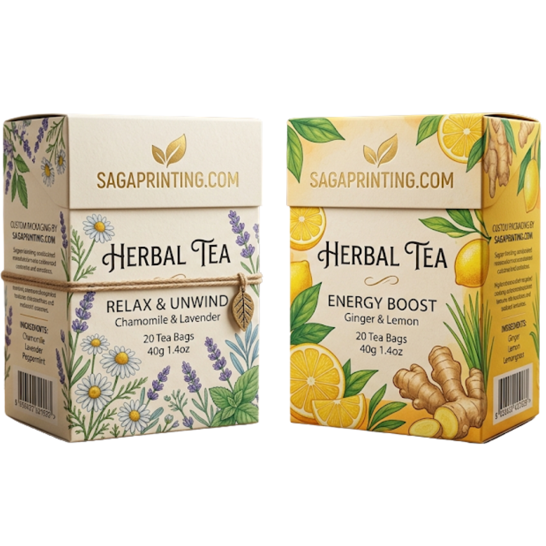 Custom Herbal Tea Boxes