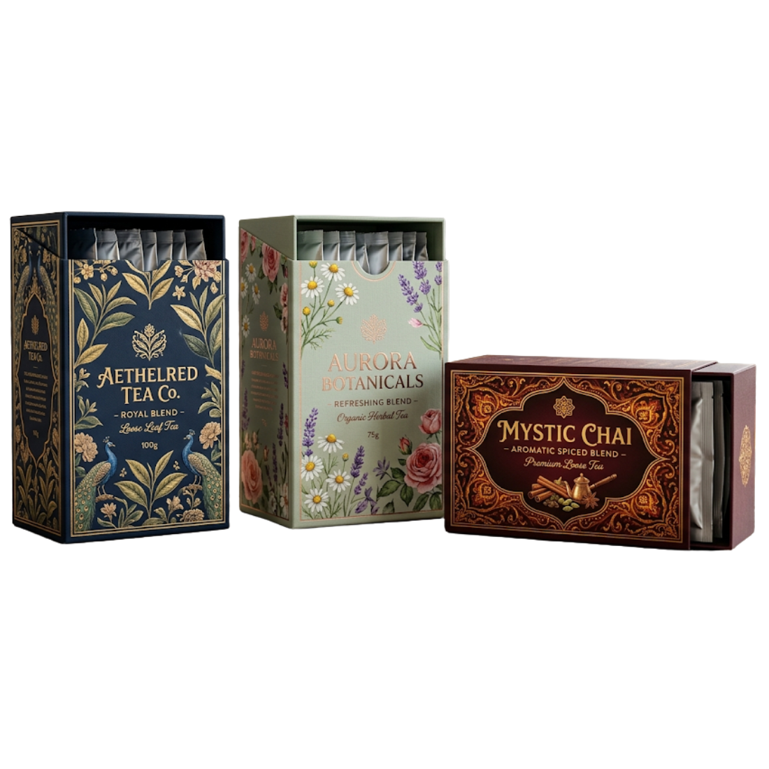 Custom Luxury Tea Boxes