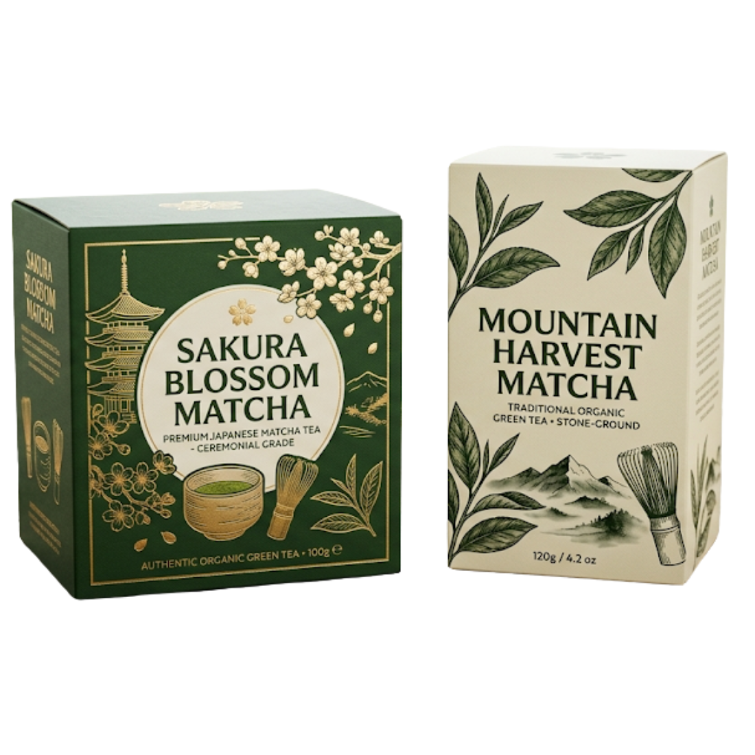 Custom Matcha Tea Boxes
