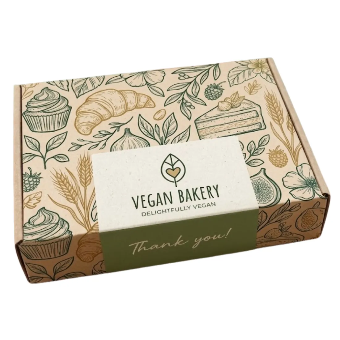 Custom Vegan Bakery Boxes