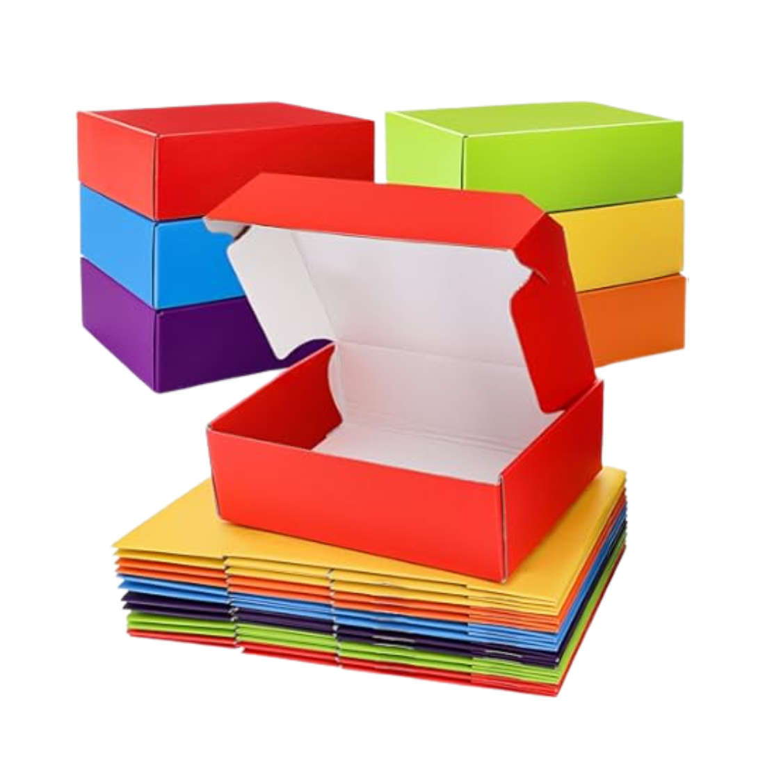 Reversible Matte Colored Corrugated Mailing Boxes
