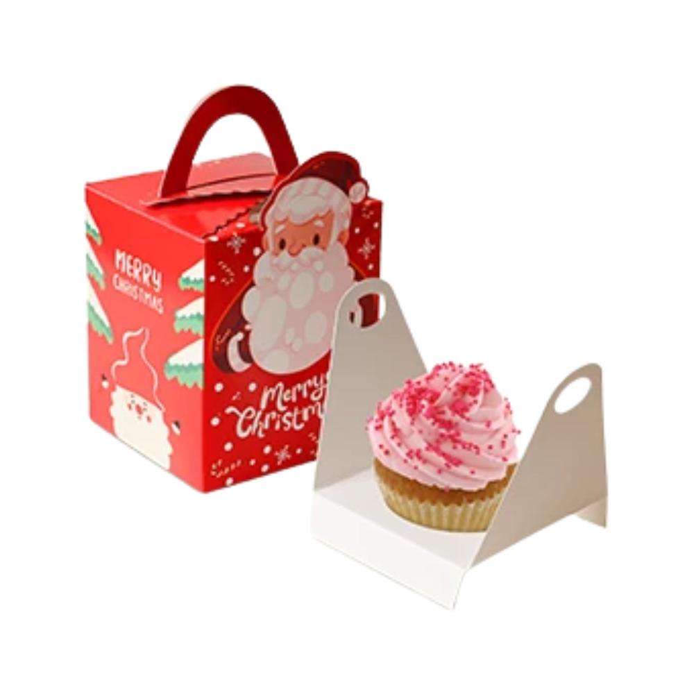 Custom Christmas Cupcake Boxes