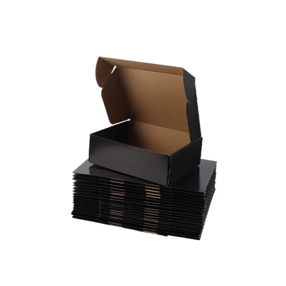 Custom Black Shipping Boxes