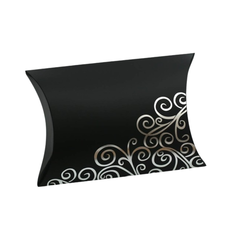 Custom Black Pillow Boxes
