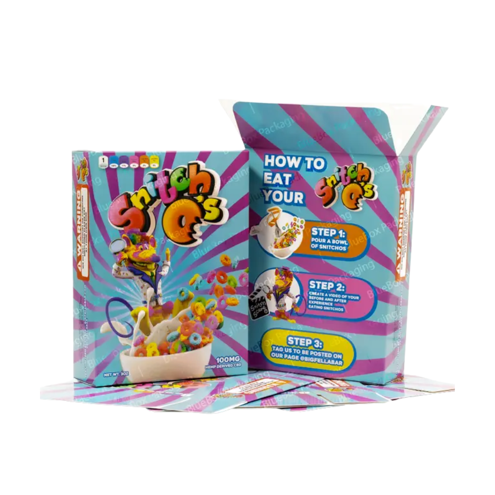 Custom Colorful Cereal Boxes