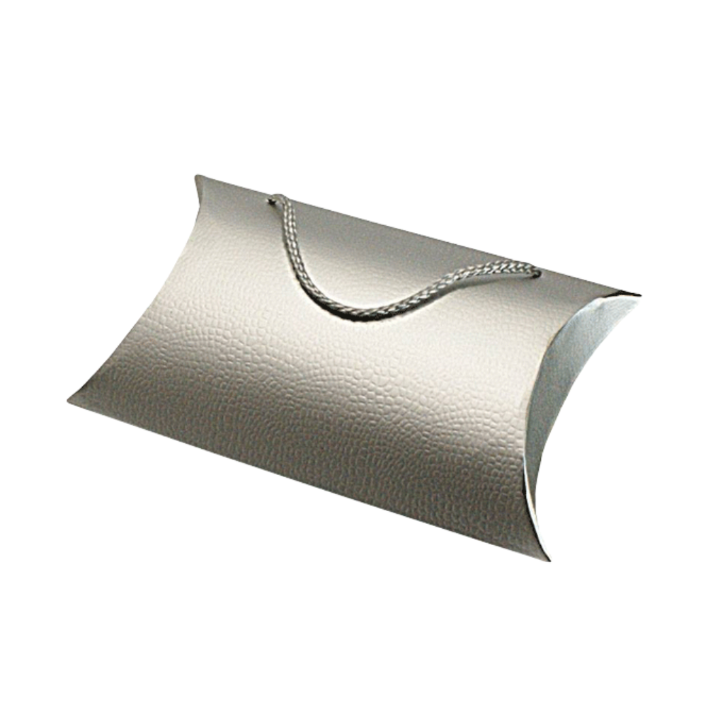 Custom Silver Pillow Boxes