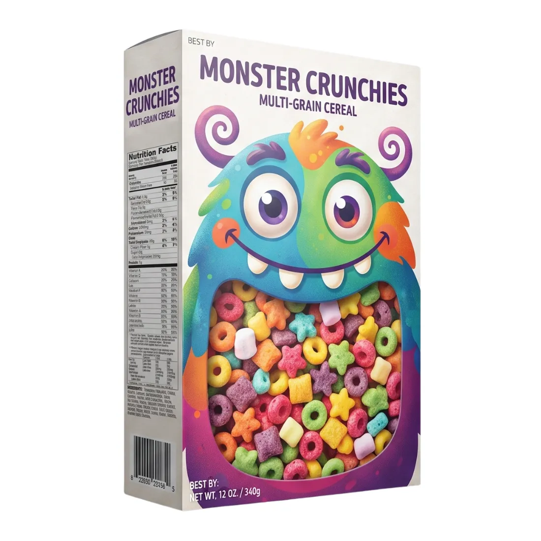 Custom Colorful Cereal Boxes