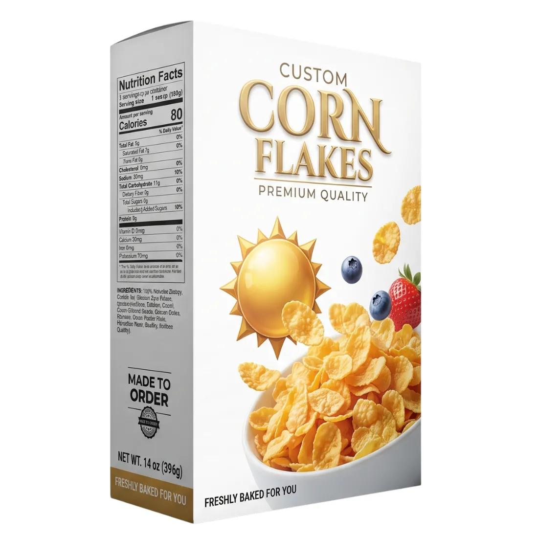 Custom Corn Flakes Cereal Boxes