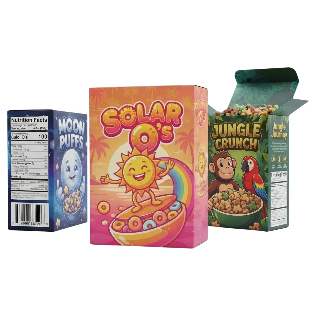 Custom Mini Cereal Boxes