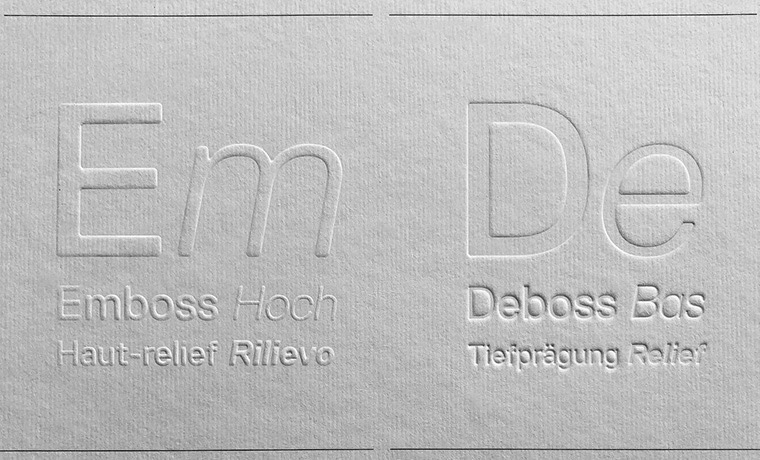 Embossing/Debossing